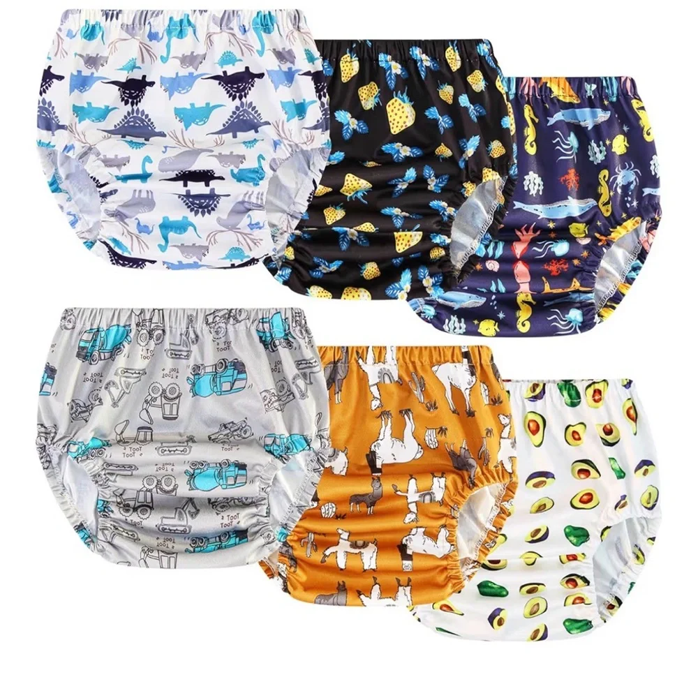 Colorful Kids Waterproof Training Pants Set of 6 Size 5T